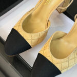 Chanel Women's Slingbacks G45509 Khaki