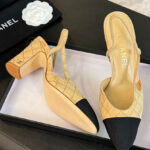 Chanel Women's Slingbacks G45509 Khaki
