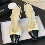 Chanel Women's Slingbacks G45509 Cream