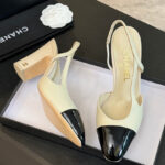 Chanel Women's Slingbacks G45509 Cream