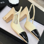 Chanel Women's Slingbacks G45509 Cream