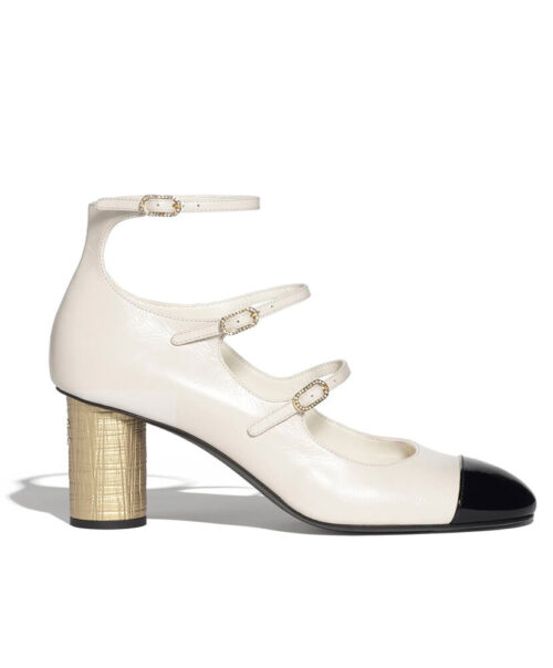 Chanel Women's Mary Janes G45951 White