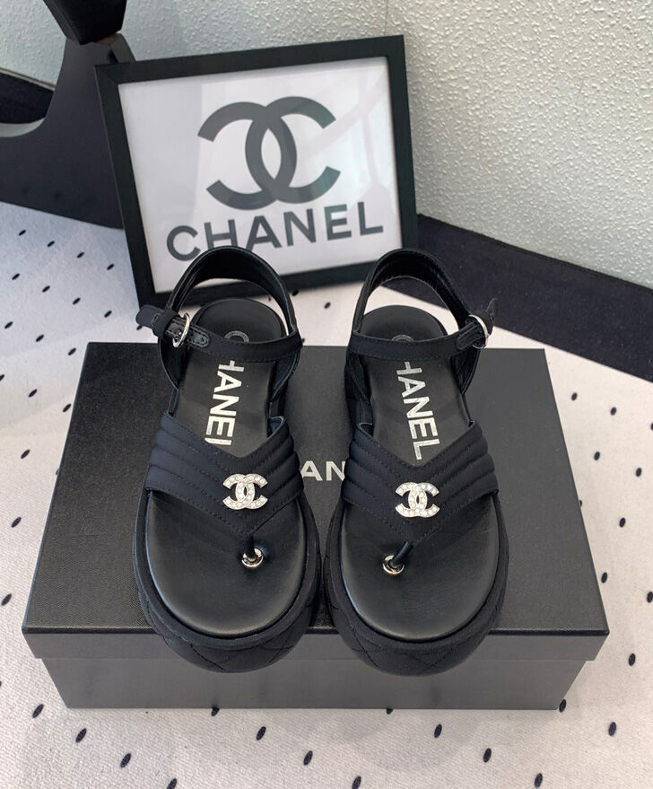 Chanel Women's Sandals G46108 Black