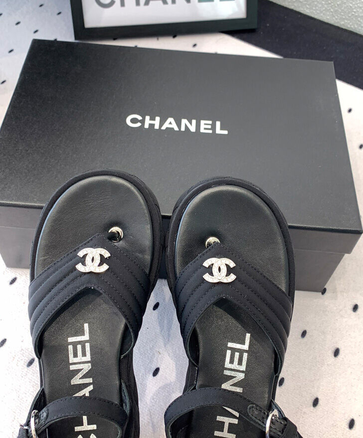 Chanel Women's Sandals G46108 Black
