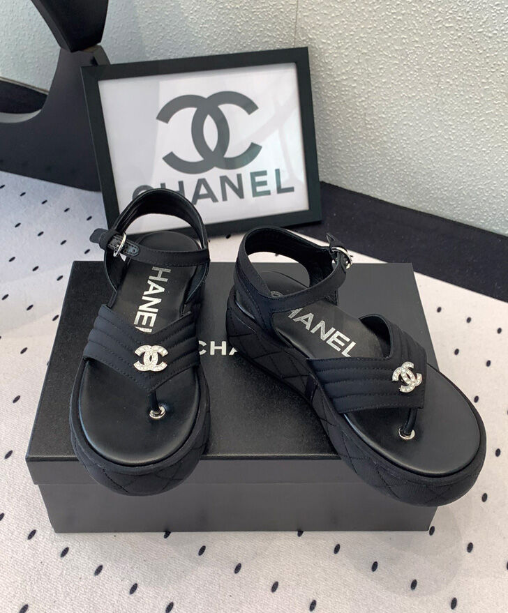 Chanel Women's Sandals G46108 Black