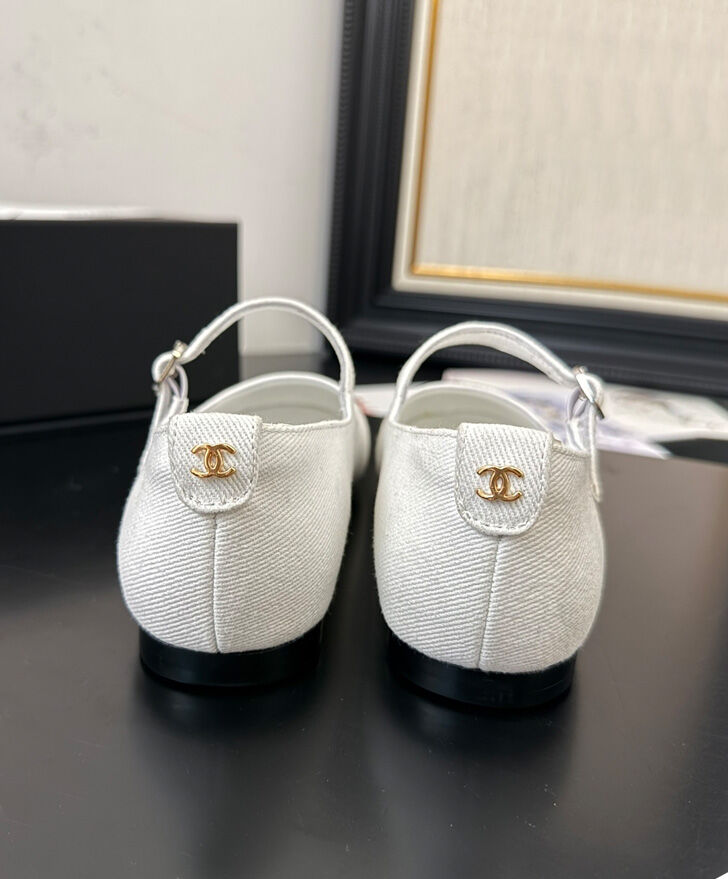 Chanel Women's Mary Janes G46379 White