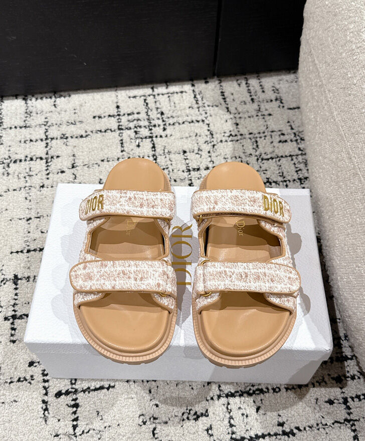 Christian Dior Women's Dioract Slide Apricot