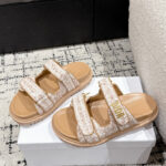 Christian Dior Women's Dioract Slide Apricot