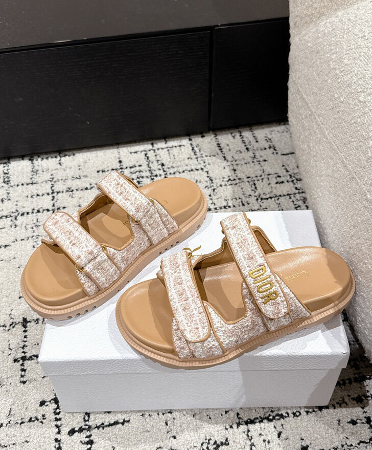 Christian Dior Women's Dioract Slide Apricot