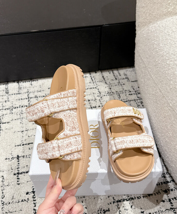Christian Dior Women's Dioract Slide Apricot