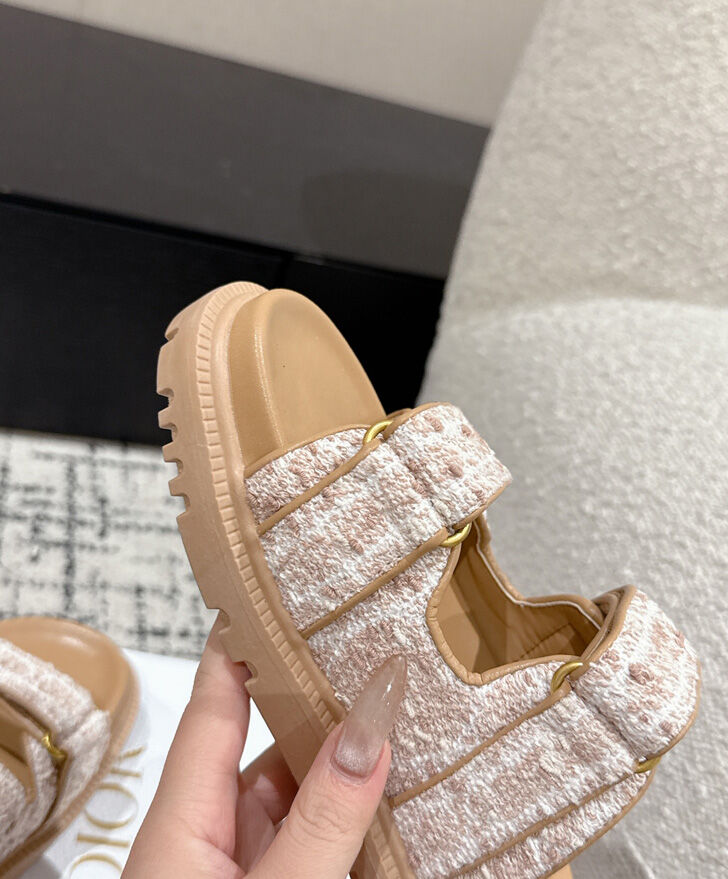 Christian Dior Women's Dioract Slide Apricot