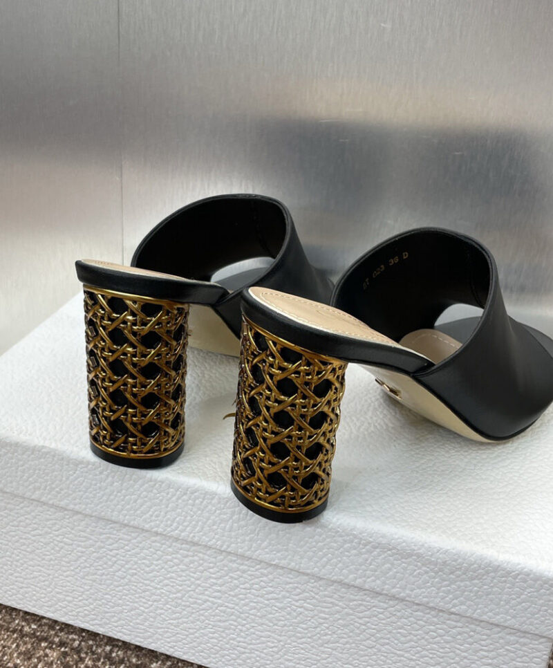 Christian Dior Women's Icon Heeled Slide Black