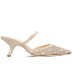Christian Dior Women's Capture Heeled Mule Cream