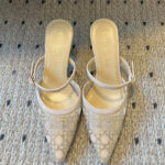 Christian Dior Women's Capture Heeled Mule Cream