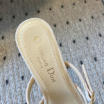 Christian Dior Women's Capture Heeled Mule Cream