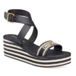 Christian Dior Women's Dway Wedge Sandal Dark Blue