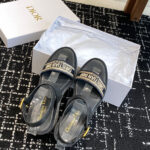 Christian Dior Women's Dway Wedge Sandal Dark Blue