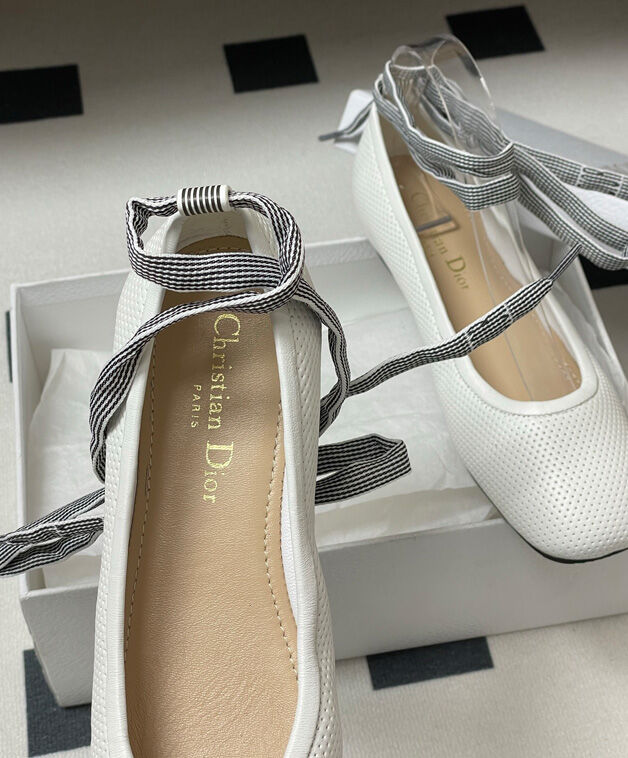 Christian Dior Women's D-Journey Lace-Up Ballet Flat