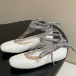 Christian Dior Women's D-Journey Lace-Up Ballet Flat