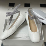 Christian Dior Women's D-Journey Lace-Up Ballet Flat