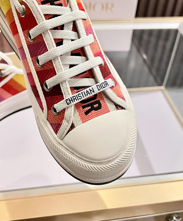 Christian Dior Women's Miss Dior Walk'n'Dior Platform Sneaker Red