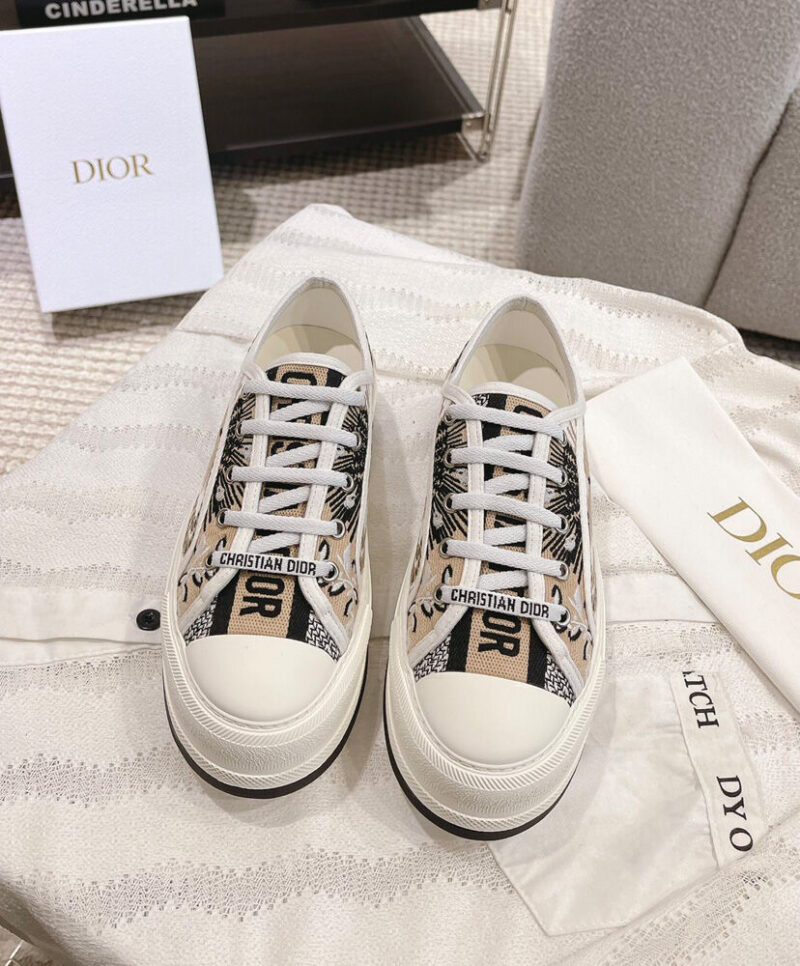Christian Dior Women's Walk'n'Dior Platform Sneaker Cream