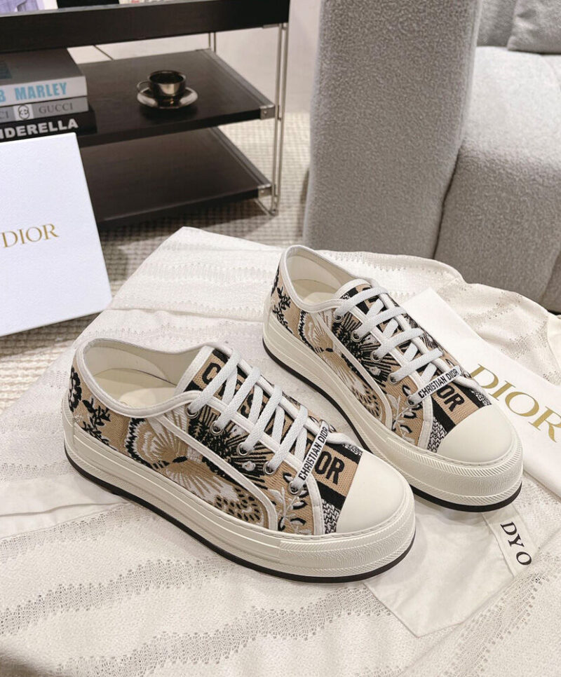 Christian Dior Women's Walk'n'Dior Platform Sneaker Cream