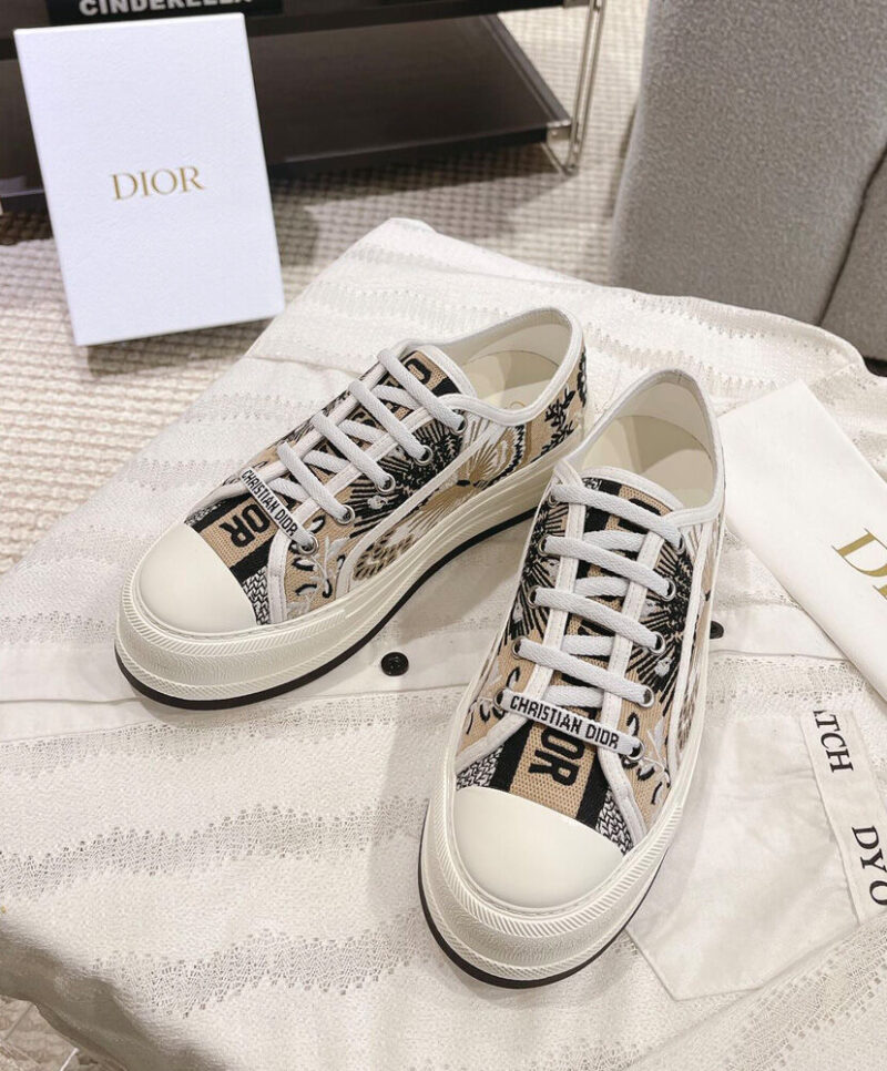 Christian Dior Women's Walk'n'Dior Platform Sneaker Cream