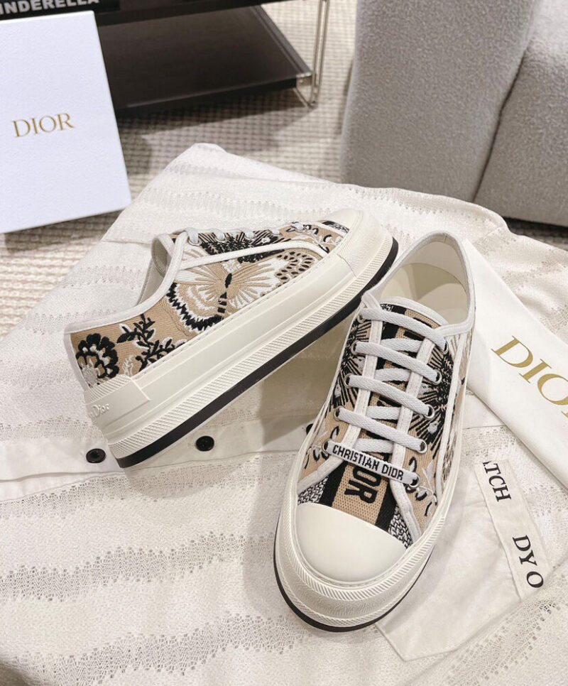 Christian Dior Women's Walk'n'Dior Platform Sneaker Cream