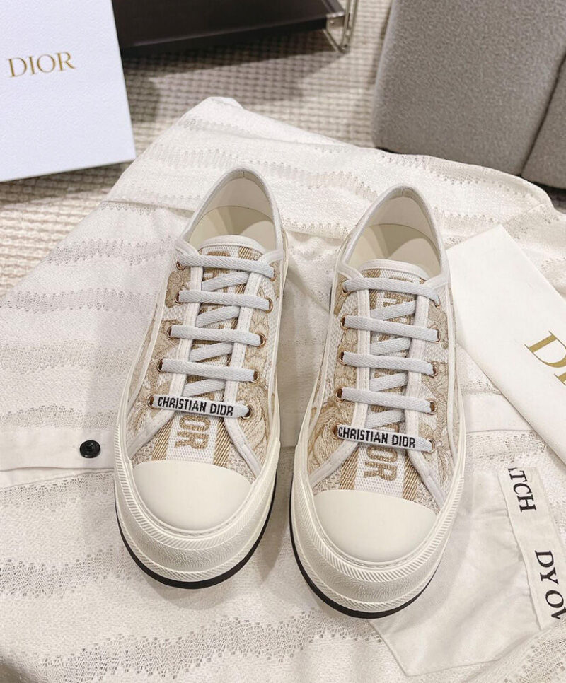 Christian Dior Women's Walk'n'Dior Platform Sneaker Golden