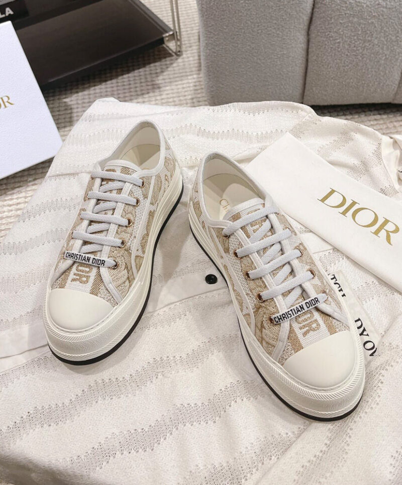 Christian Dior Women's Walk'n'Dior Platform Sneaker Golden