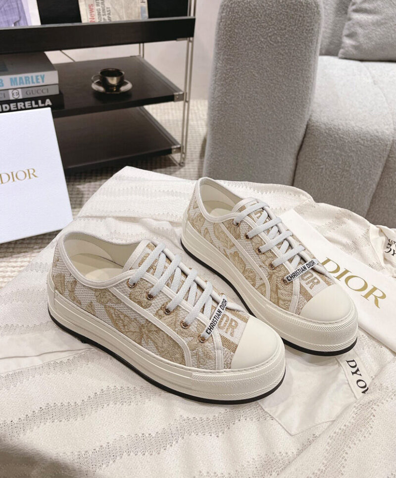 Christian Dior Women's Walk'n'Dior Platform Sneaker Golden