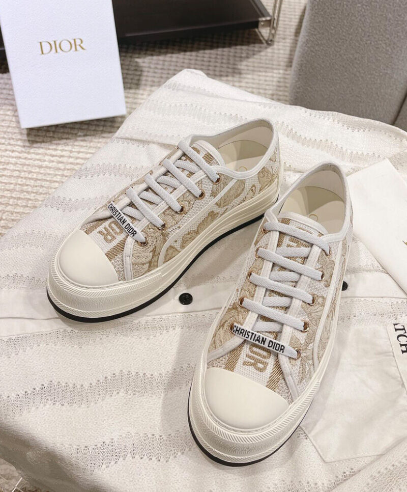 Christian Dior Women's Walk'n'Dior Platform Sneaker Golden