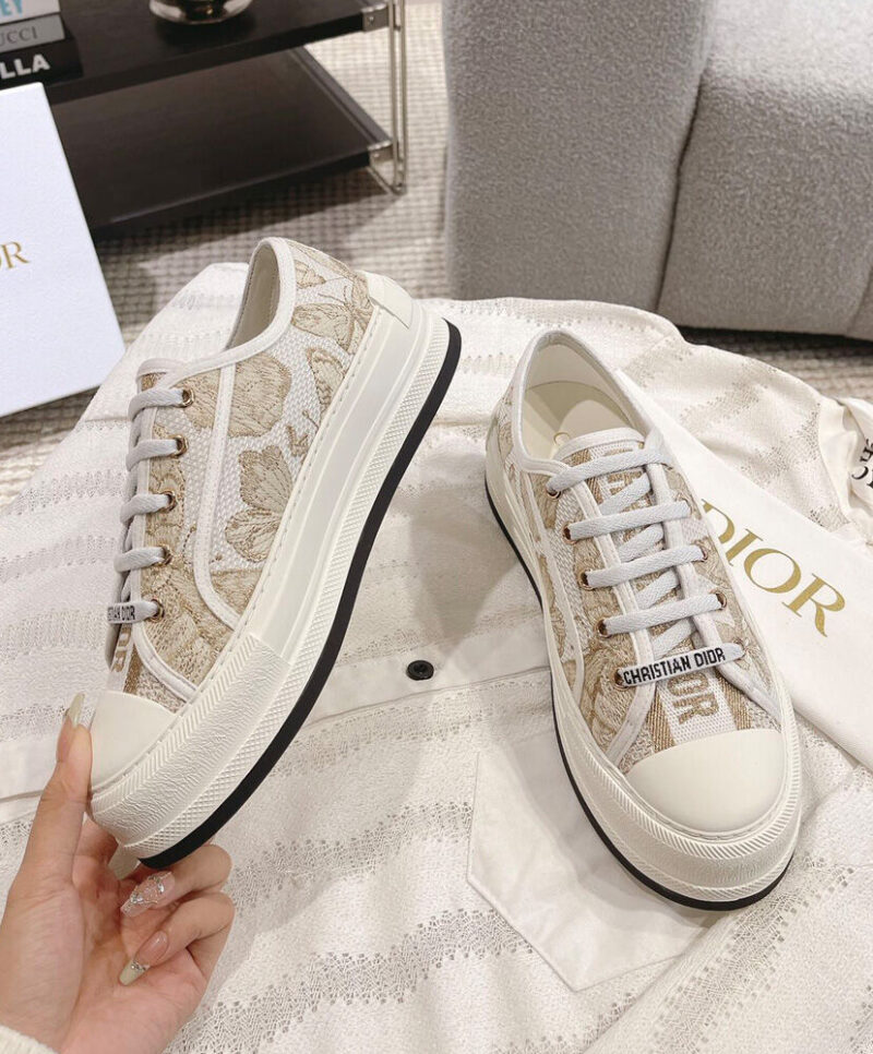 Christian Dior Women's Walk'n'Dior Platform Sneaker Golden