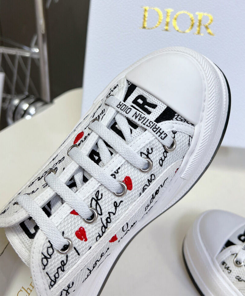 Christian Dior Women's Dioramour Walk'n'Dior Platform Sneaker White