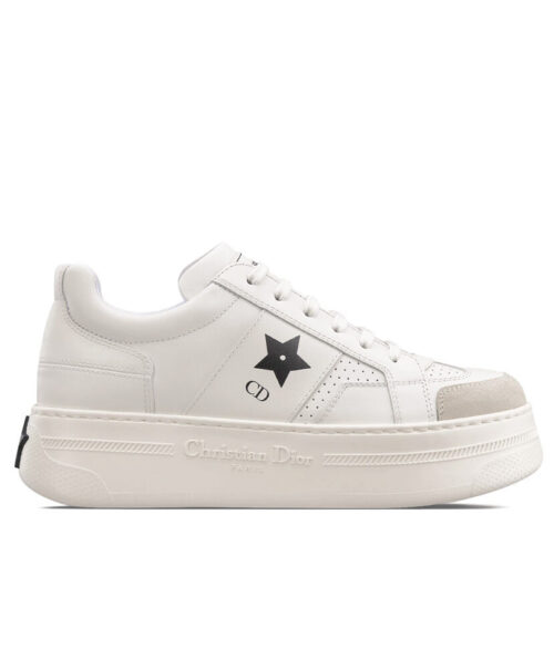 Christian Dior Women's Star Platform Sneaker White