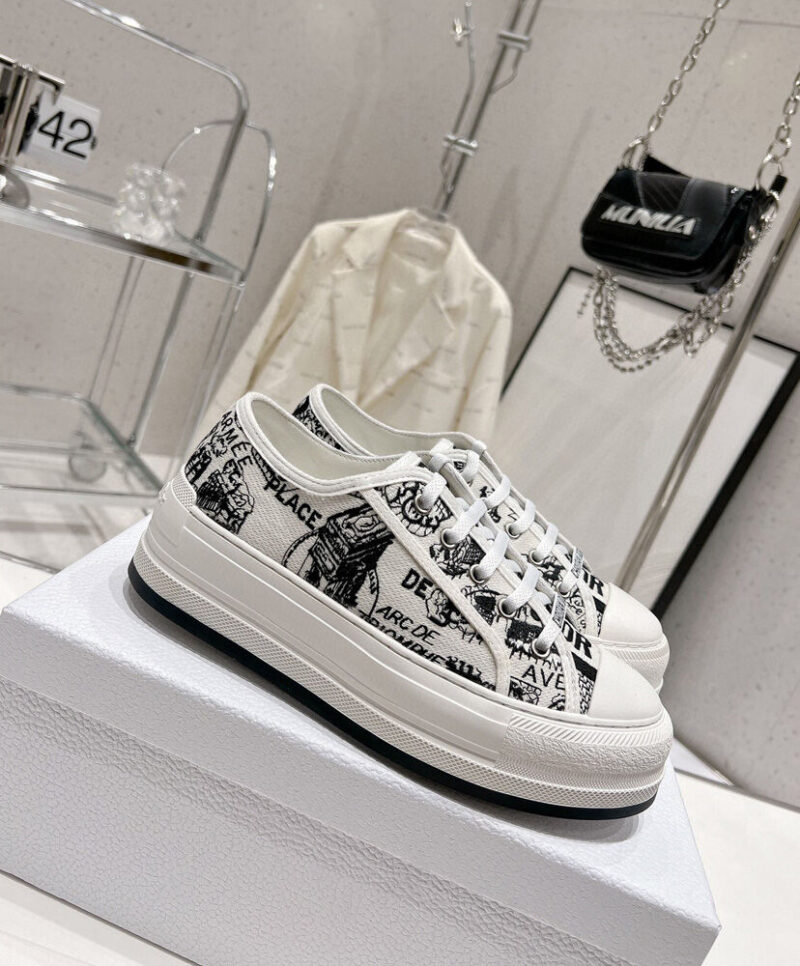 Christian Dior Women's Walk'n'Dior Platform Sneaker Cream