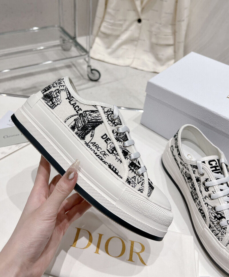 Christian Dior Women's Walk'n'Dior Platform Sneaker Cream