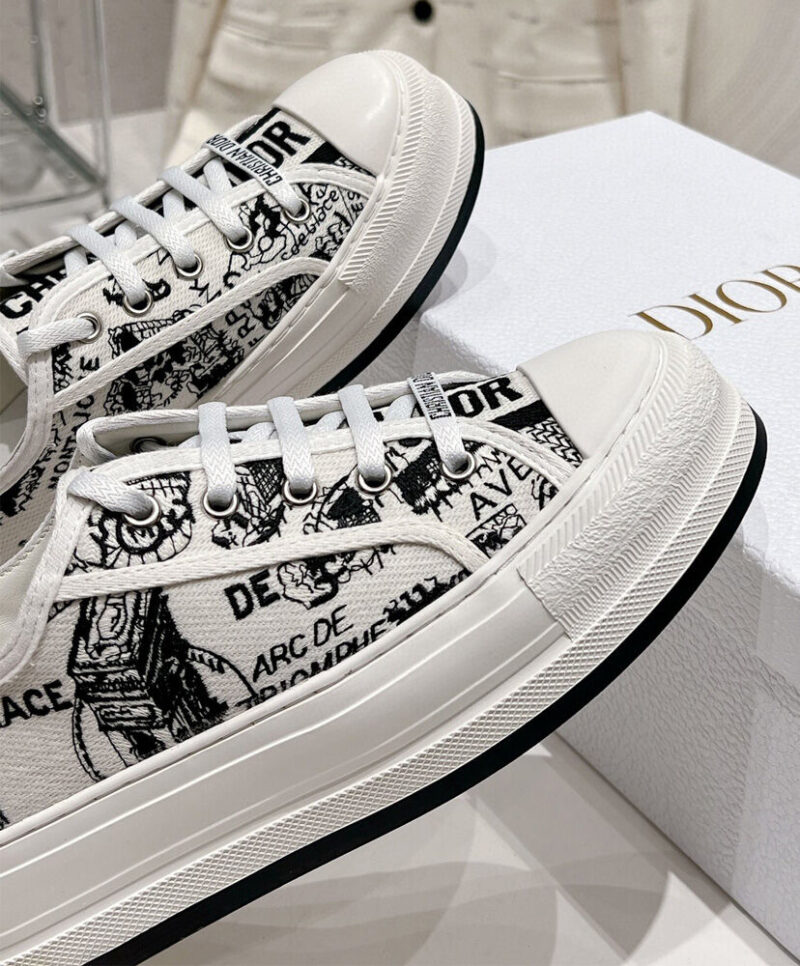 Christian Dior Women's Walk'n'Dior Platform Sneaker Cream