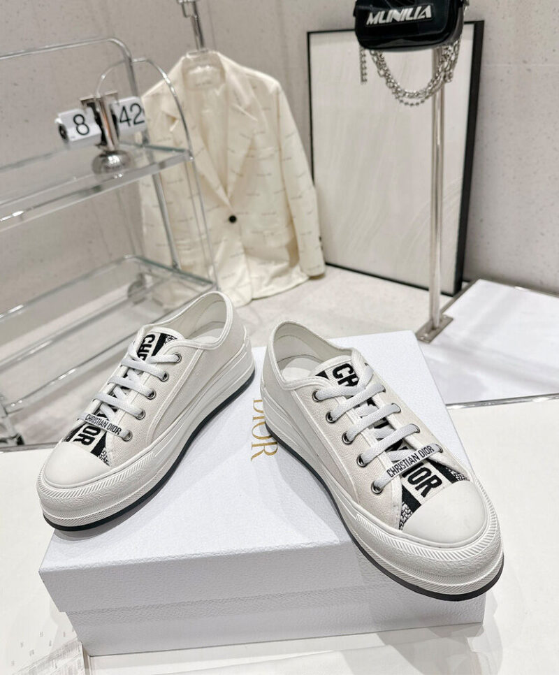 Christian Dior Women's Walk'n'Dior Platform Sneaker Cream
