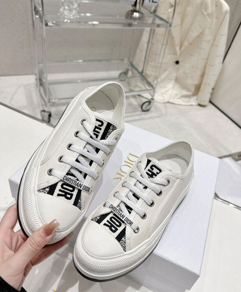 Christian Dior Women's Walk'n'Dior Platform Sneaker Cream