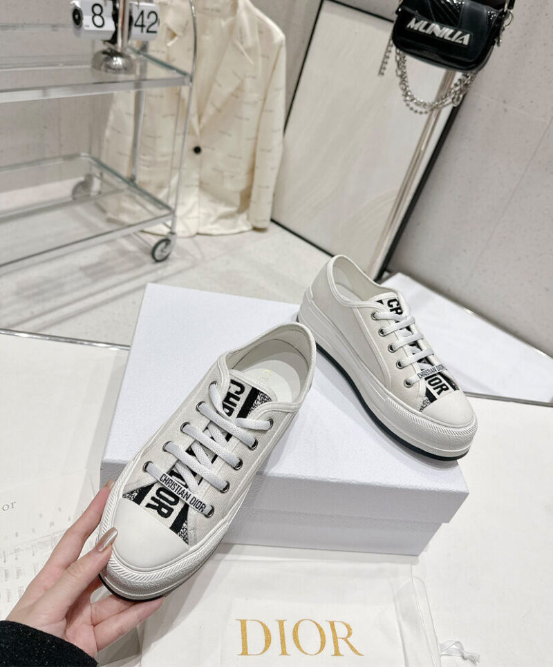 Christian Dior Women's Walk'n'Dior Platform Sneaker Cream