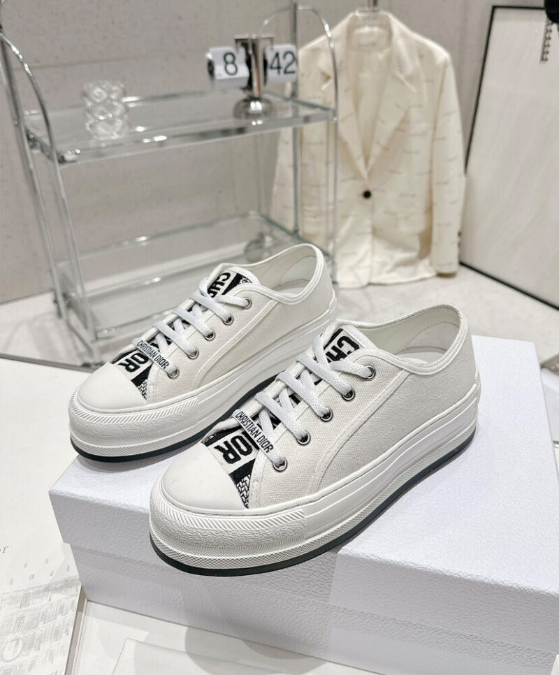 Christian Dior Women's Walk'n'Dior Platform Sneaker Cream