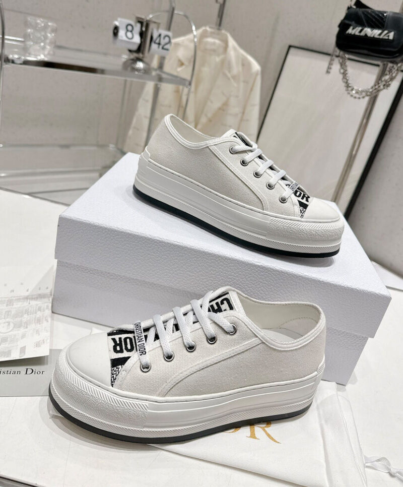 Christian Dior Women's Walk'n'Dior Platform Sneaker Cream