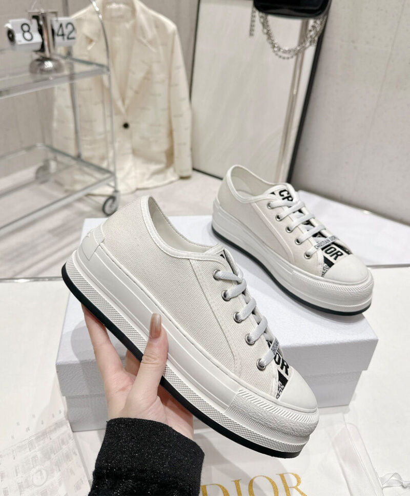 Christian Dior Women's Walk'n'Dior Platform Sneaker Cream