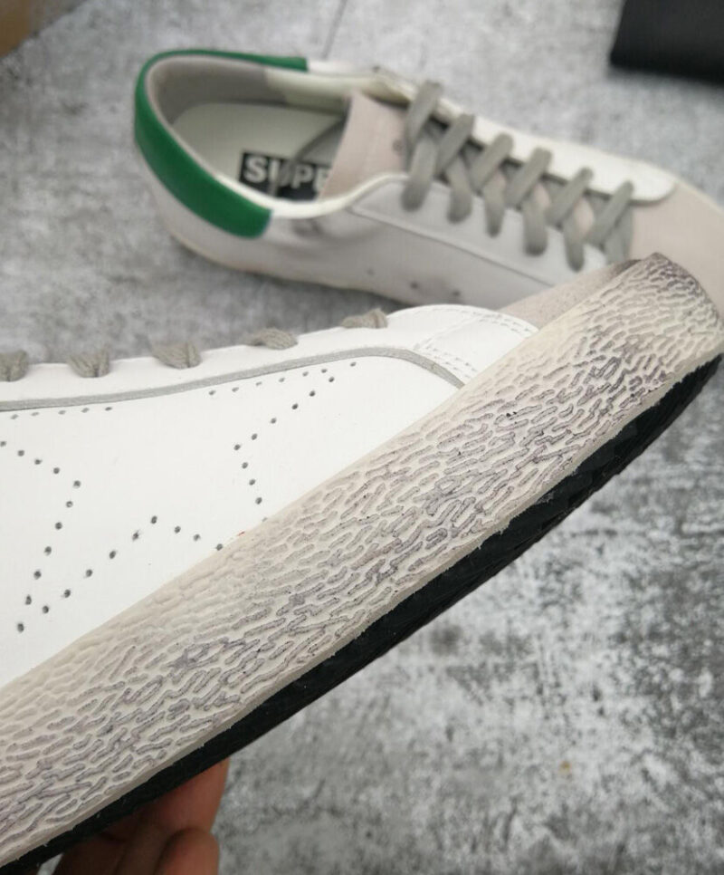 Golden Goose Unisex Superstar sneakers in leather with perforated star White
