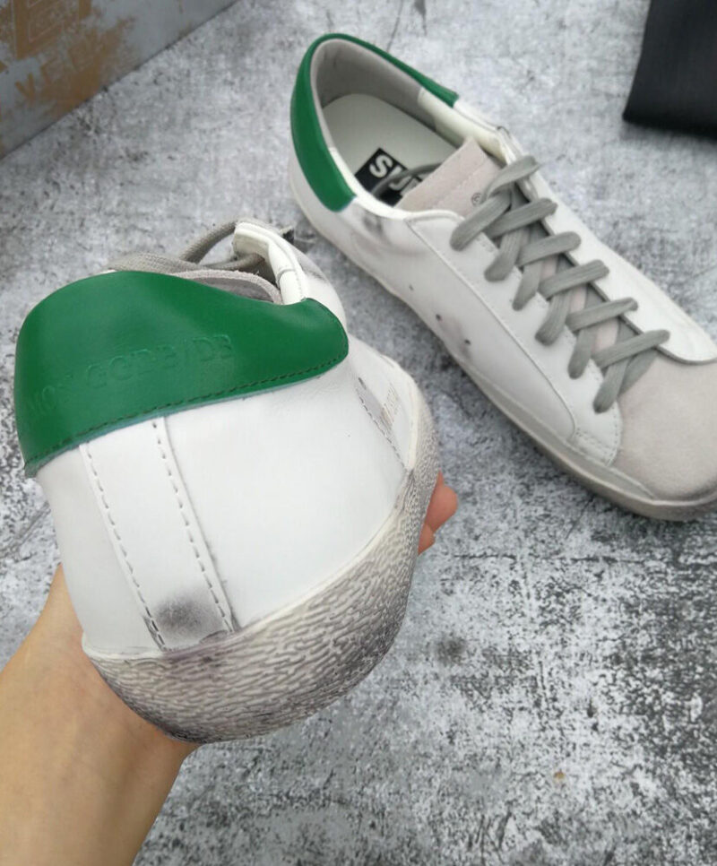 Golden Goose Unisex Superstar sneakers in leather with perforated star White