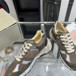 Golden Goose Women's Dad-Star In Suede And Mesh With Leather Star And Heel Tab Dark Green