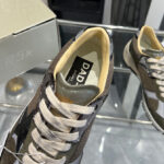 Golden Goose Women's Dad-Star In Suede And Mesh With Leather Star And Heel Tab Dark Green