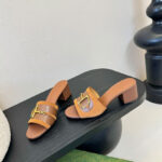 Gucci Women's Slide Sandal With Horsebit Coffee